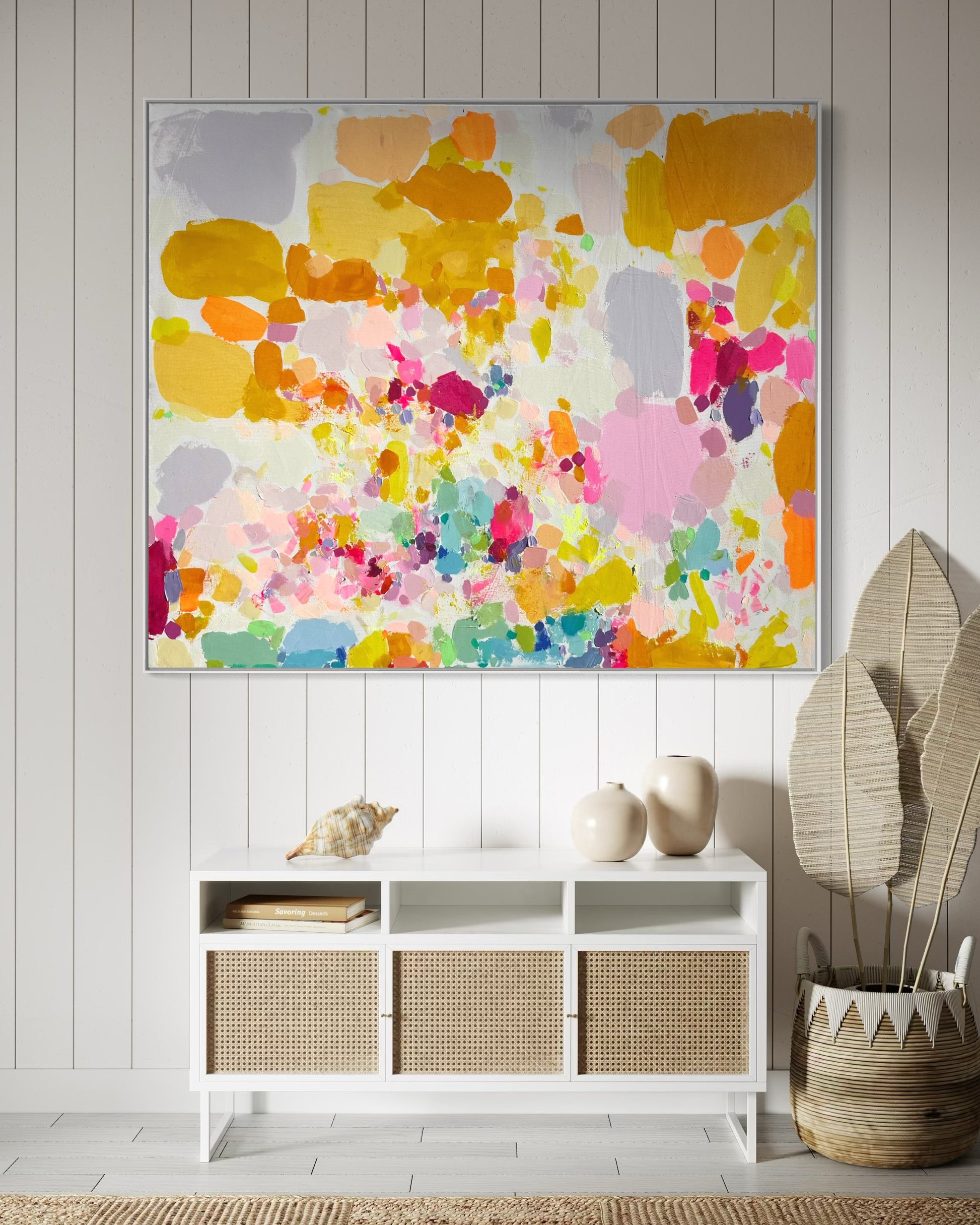'Fragmented Rainbow: I'  112cm x 132.5cm - Kathryn Sillince Artist
