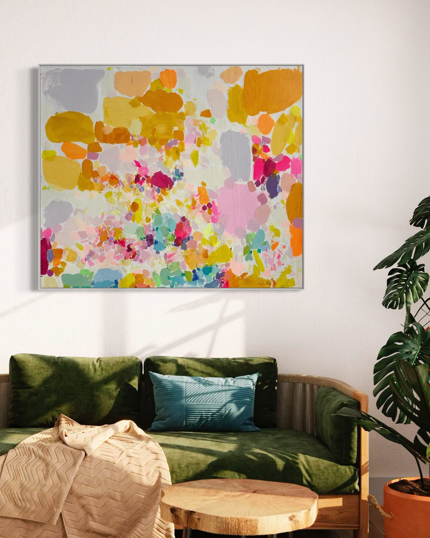 'Fragmented Rainbow: I'  112cm x 132.5cm - Kathryn Sillince Artist