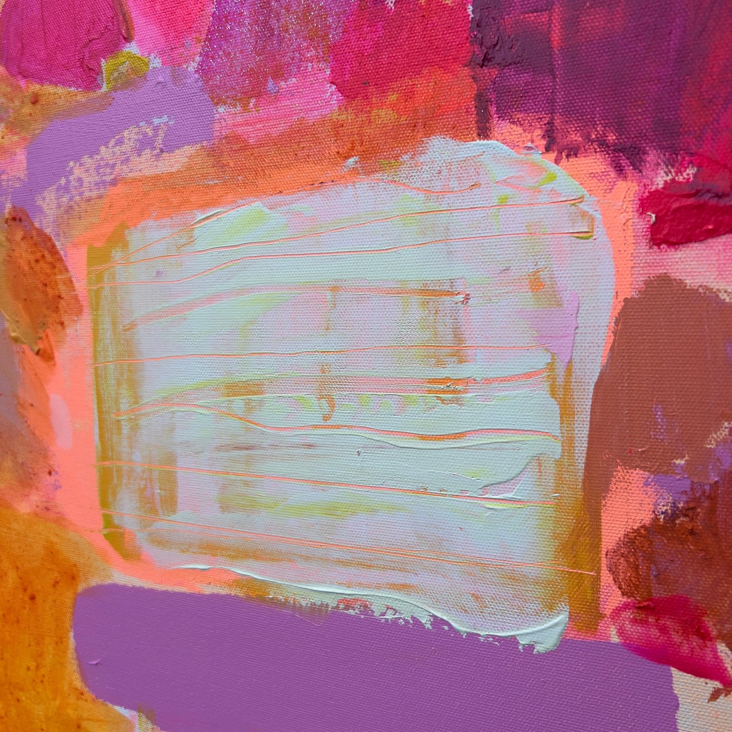 Abstract art with vibrant colors and textured brushstrokes