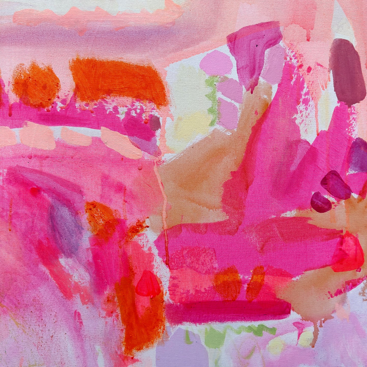 'Good Vibes Only' 122cm x 122cm - Kathryn Sillince Artist