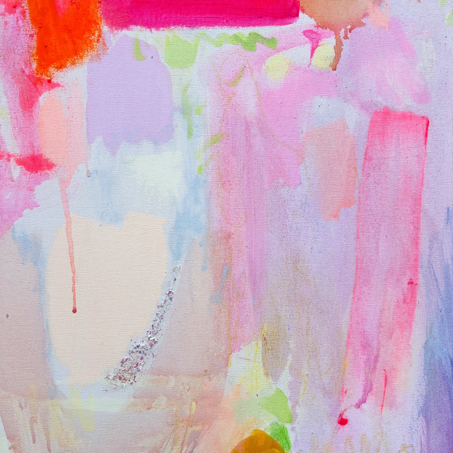 'Good Vibes Only' 122cm x 122cm - Kathryn Sillince Artist