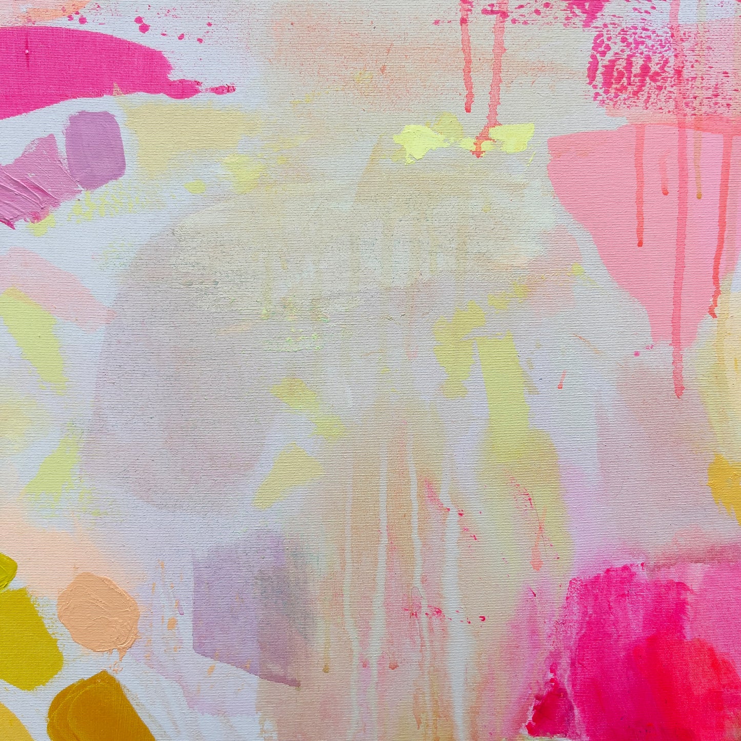 'Good Vibes Only' 122cm x 122cm - Kathryn Sillince Artist