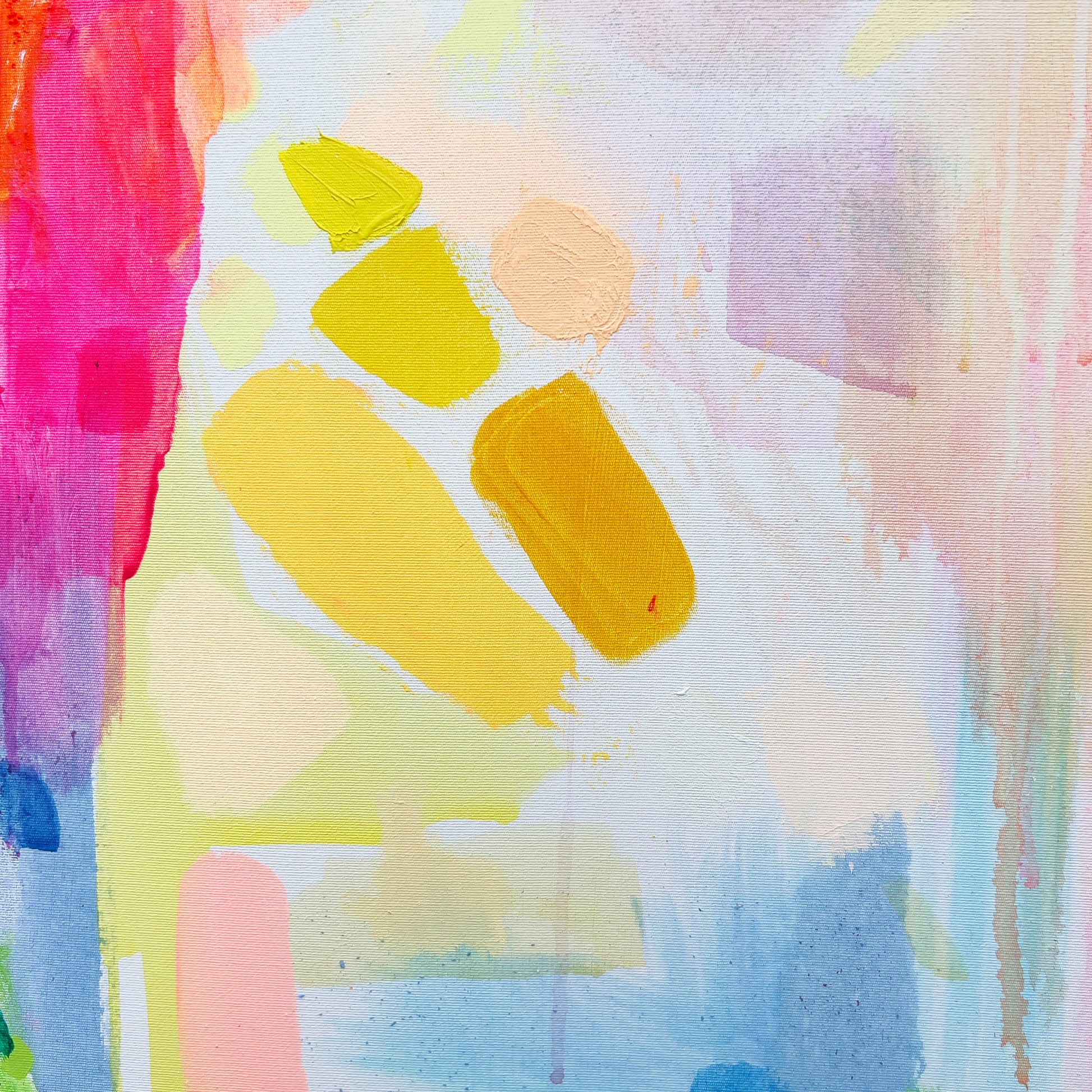 'Good Vibes Only' 122cm x 122cm - Kathryn Sillince Artist