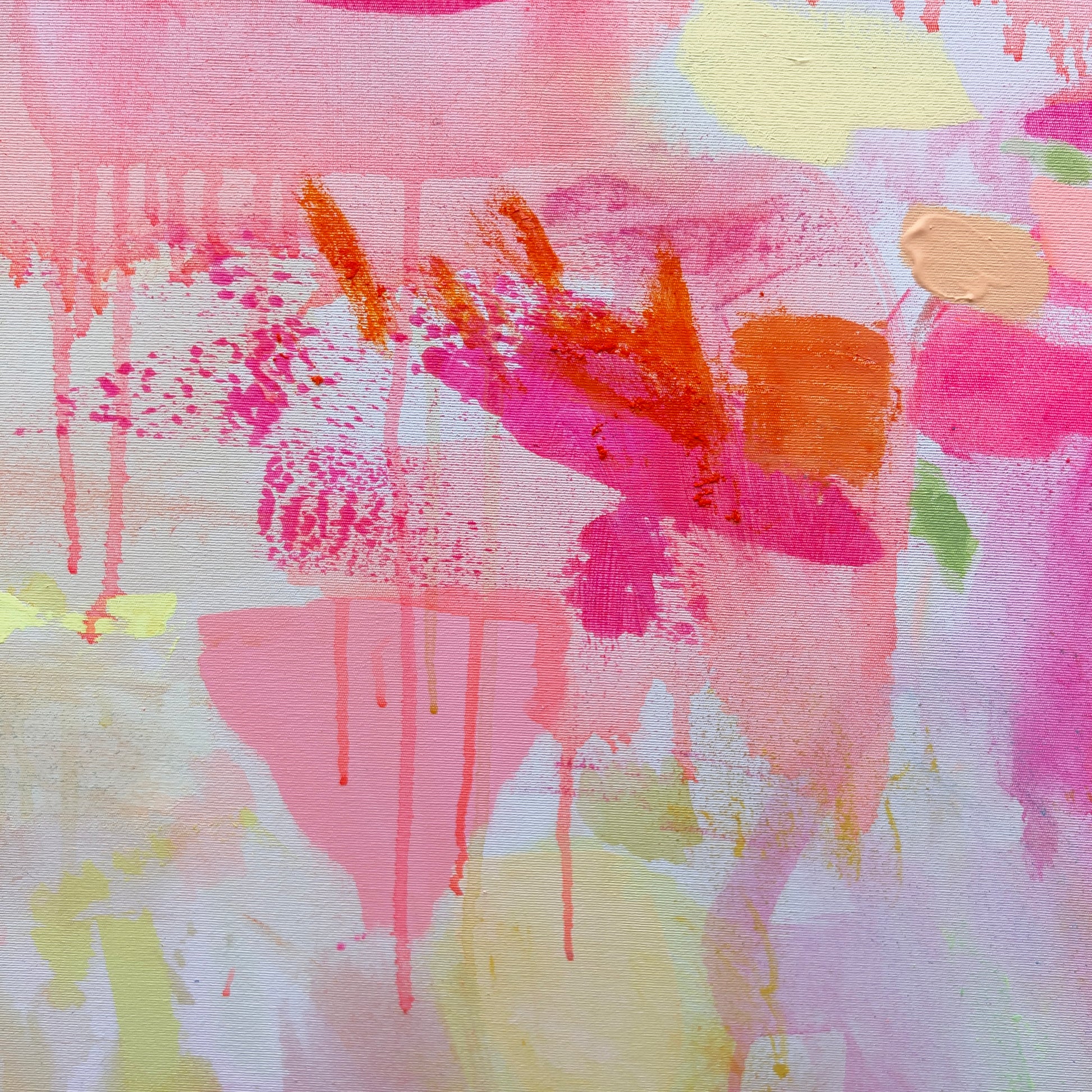 'Good Vibes Only' 122cm x 122cm - Kathryn Sillince Artist