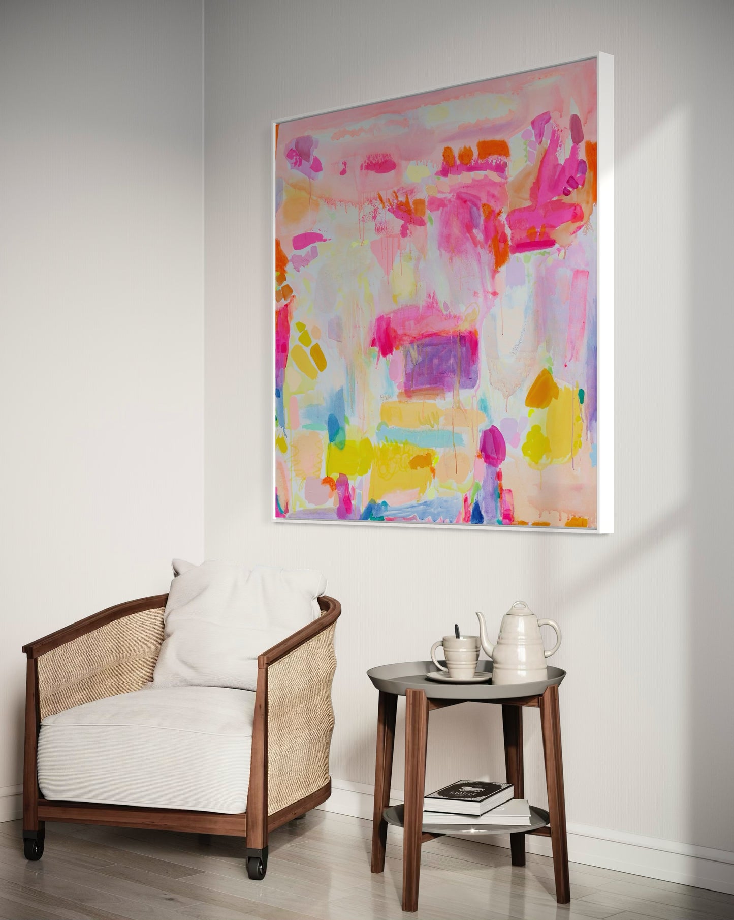 'Good Vibes Only' 122cm x 122cm - Kathryn Sillince Artist