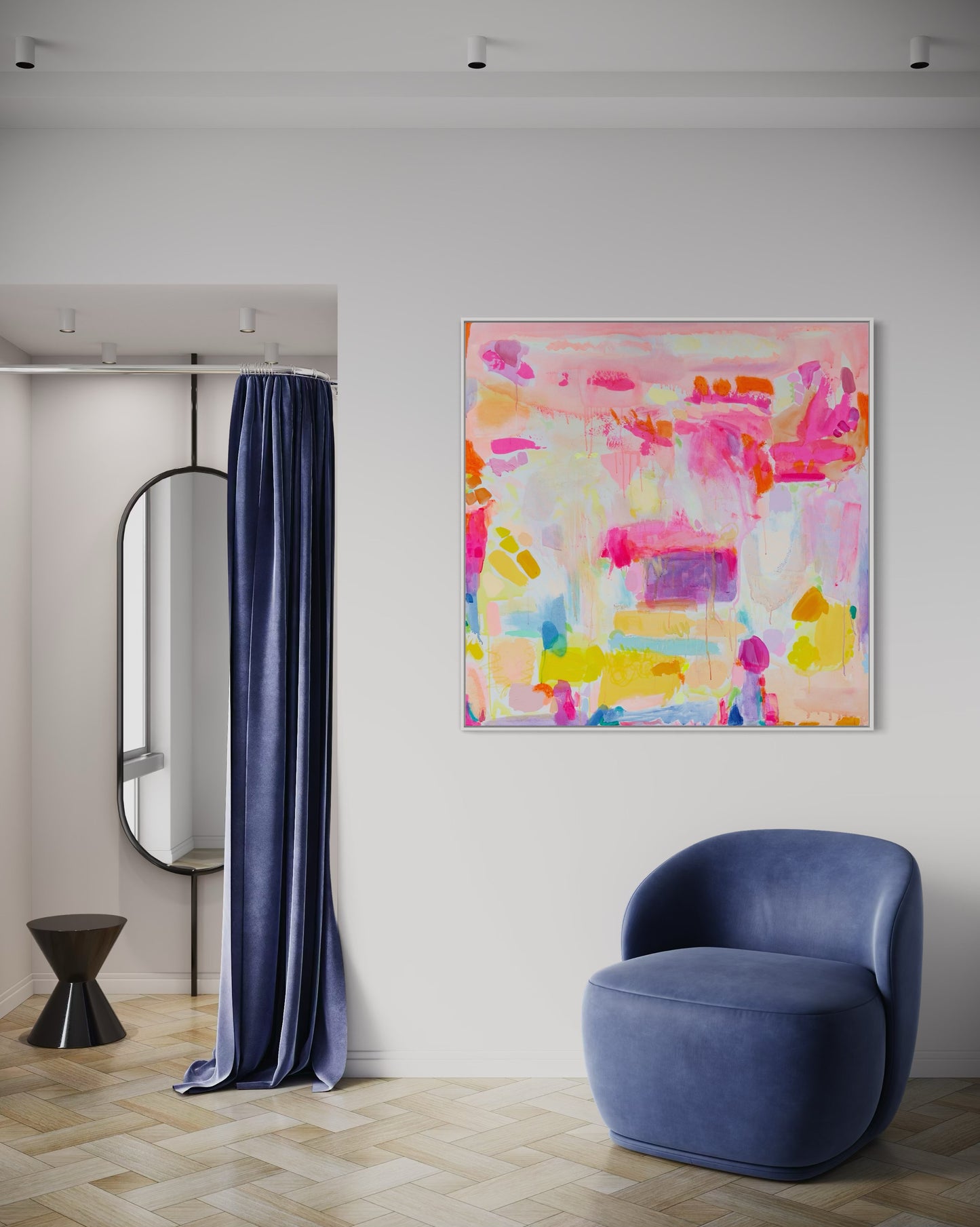'Good Vibes Only' 122cm x 122cm - Kathryn Sillince Artist