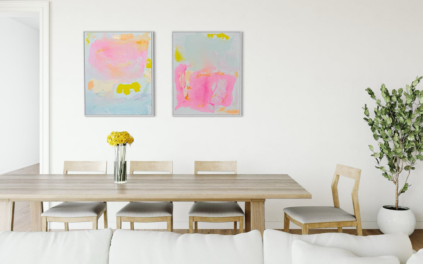 ‘Inner Glow’ duo 67cm x 88cm - Kathryn Sillince Artist