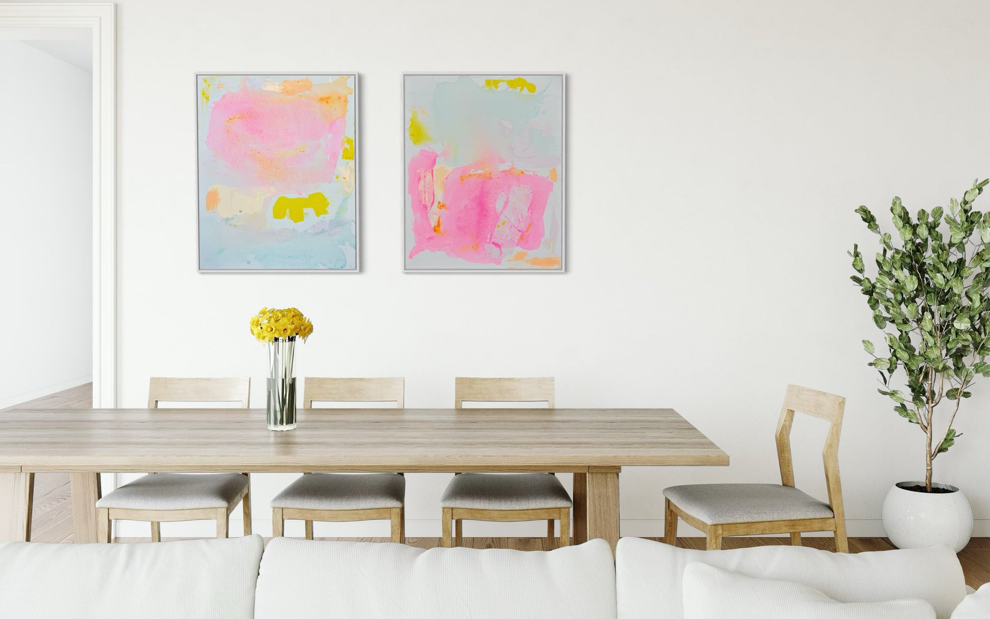 ‘Inner Glow’ duo 67cm x 88cm - Kathryn Sillince Artist