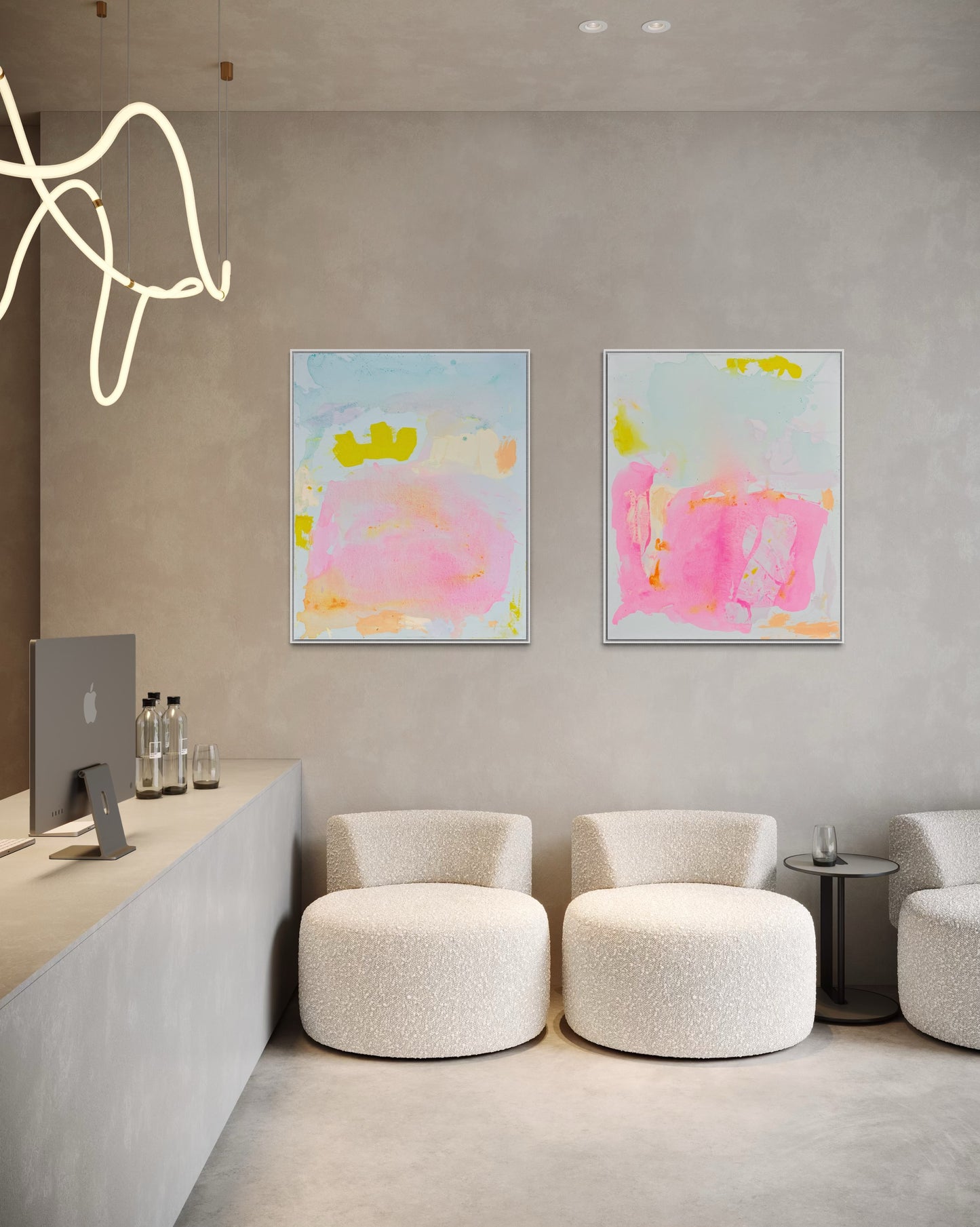 ‘Inner Glow’ duo 67cm x 88cm - Kathryn Sillince Artist