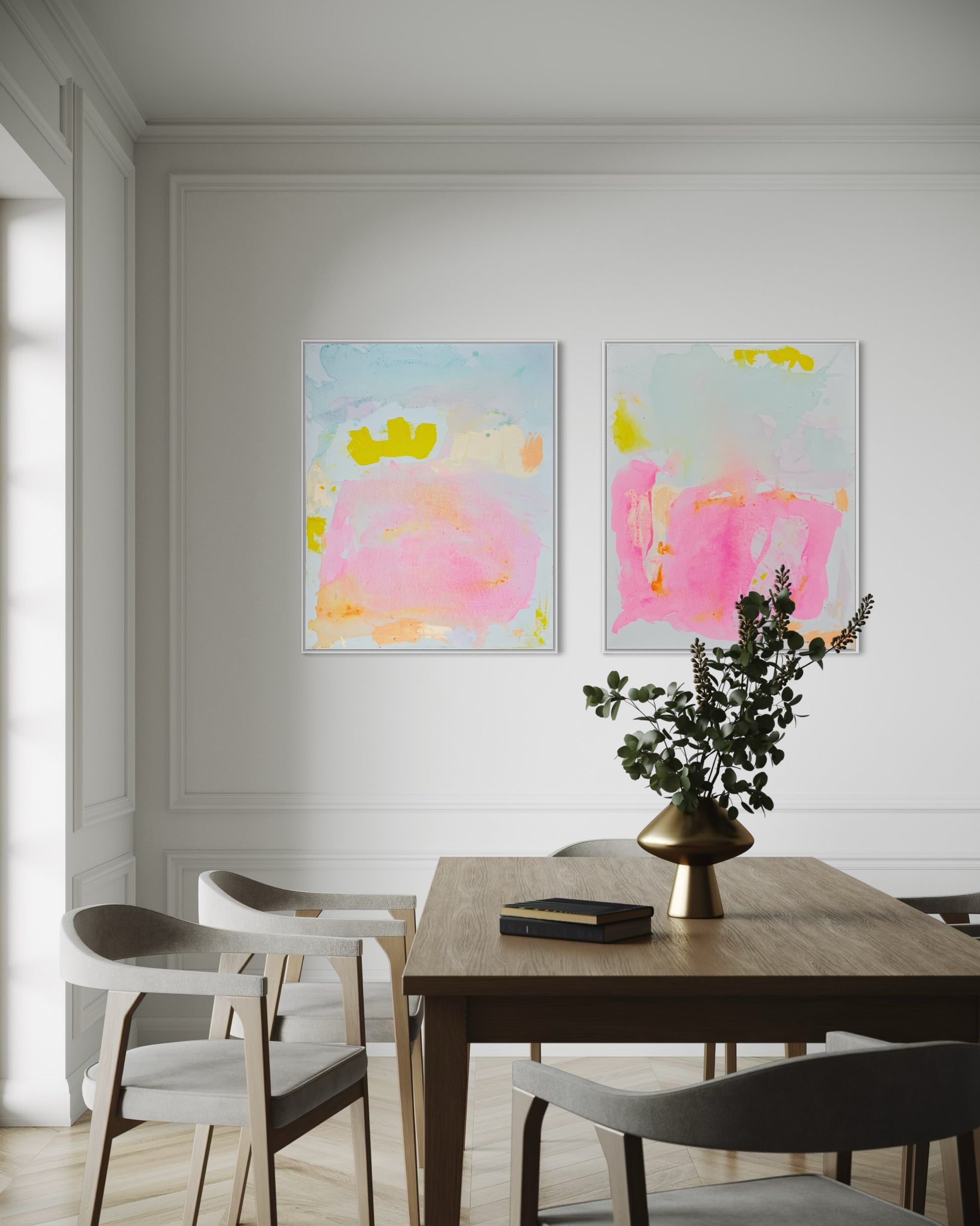 ‘Inner Glow’ duo 67cm x 88cm - Kathryn Sillince Artist