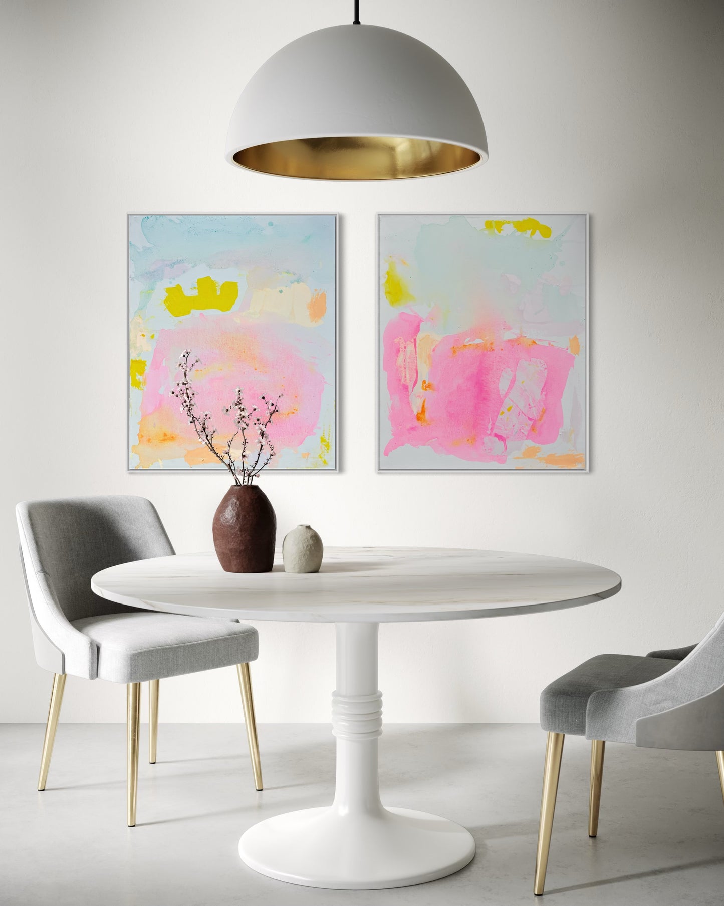 ‘Inner Glow’ duo 67cm x 88cm - Kathryn Sillince Artist