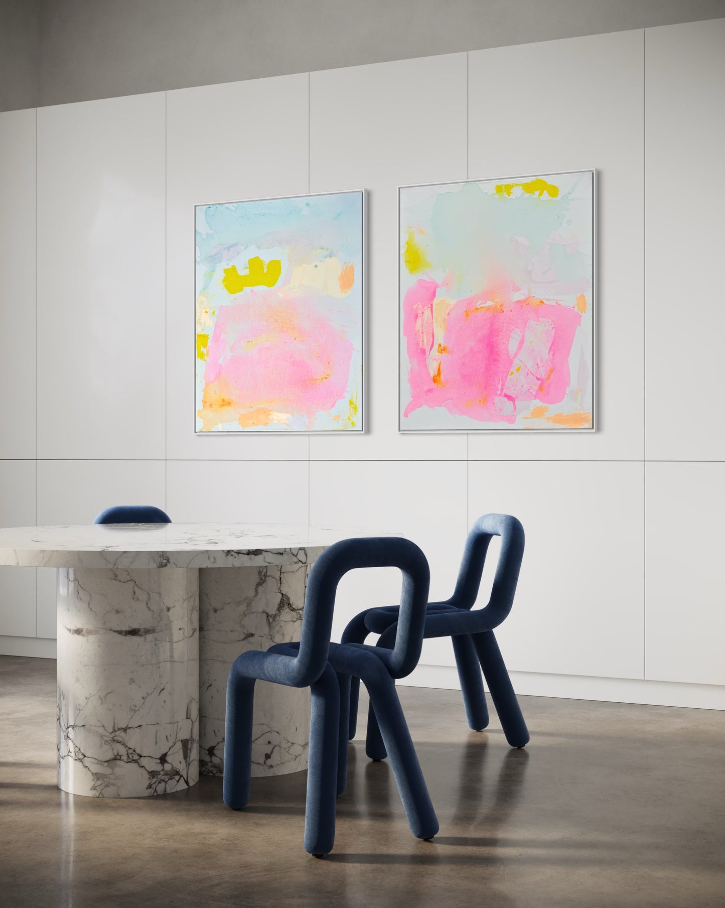 ‘Inner Glow’ duo 67cm x 88cm - Kathryn Sillince Artist