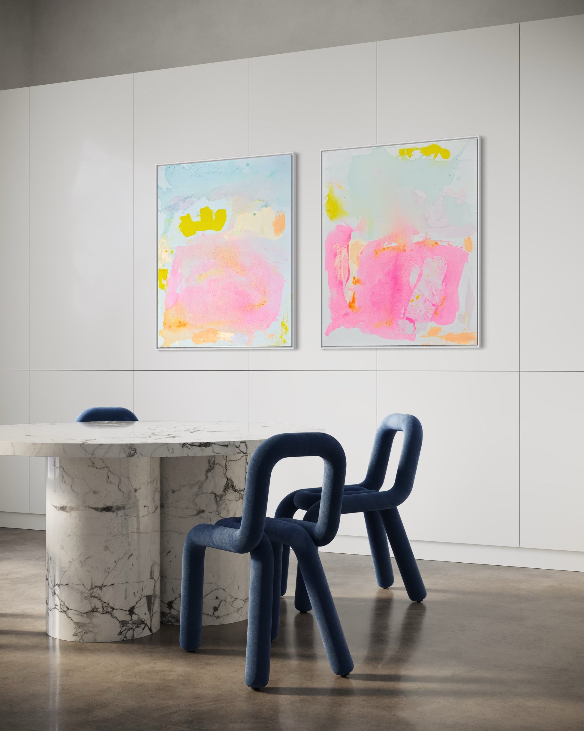 ‘Inner Glow’ duo 67cm x 88cm - Kathryn Sillince Artist
