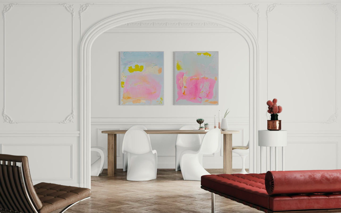 ‘Inner Glow’ duo 67cm x 88cm - Kathryn Sillince Artist
