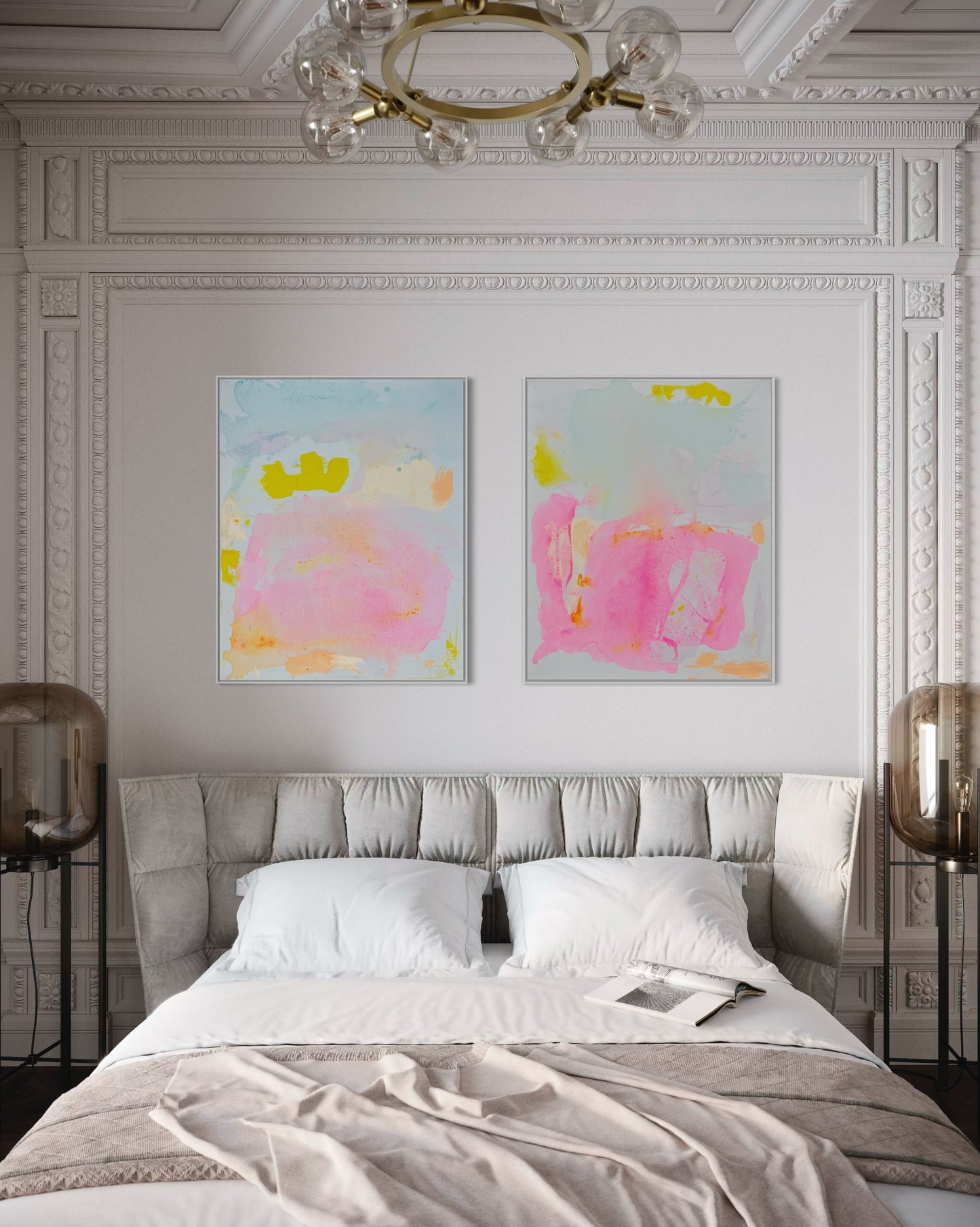 ‘Inner Glow’ duo 67cm x 88cm - Kathryn Sillince Artist