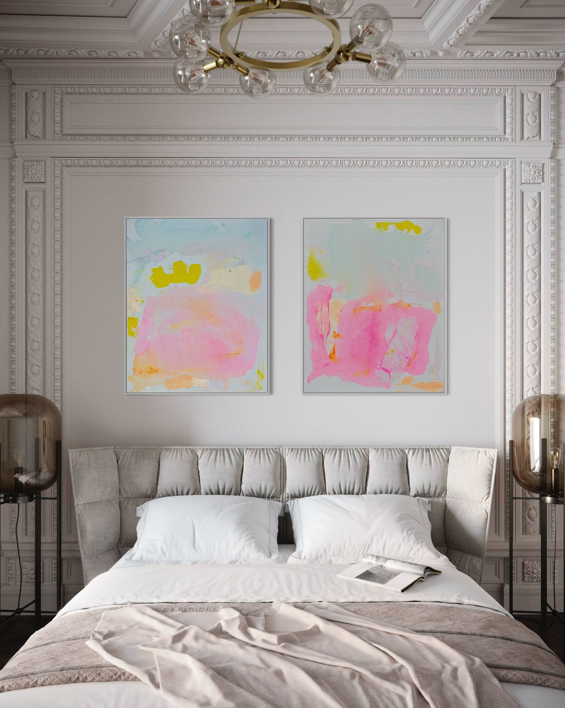 ‘Inner Glow’ duo 67cm x 88cm - Kathryn Sillince Artist
