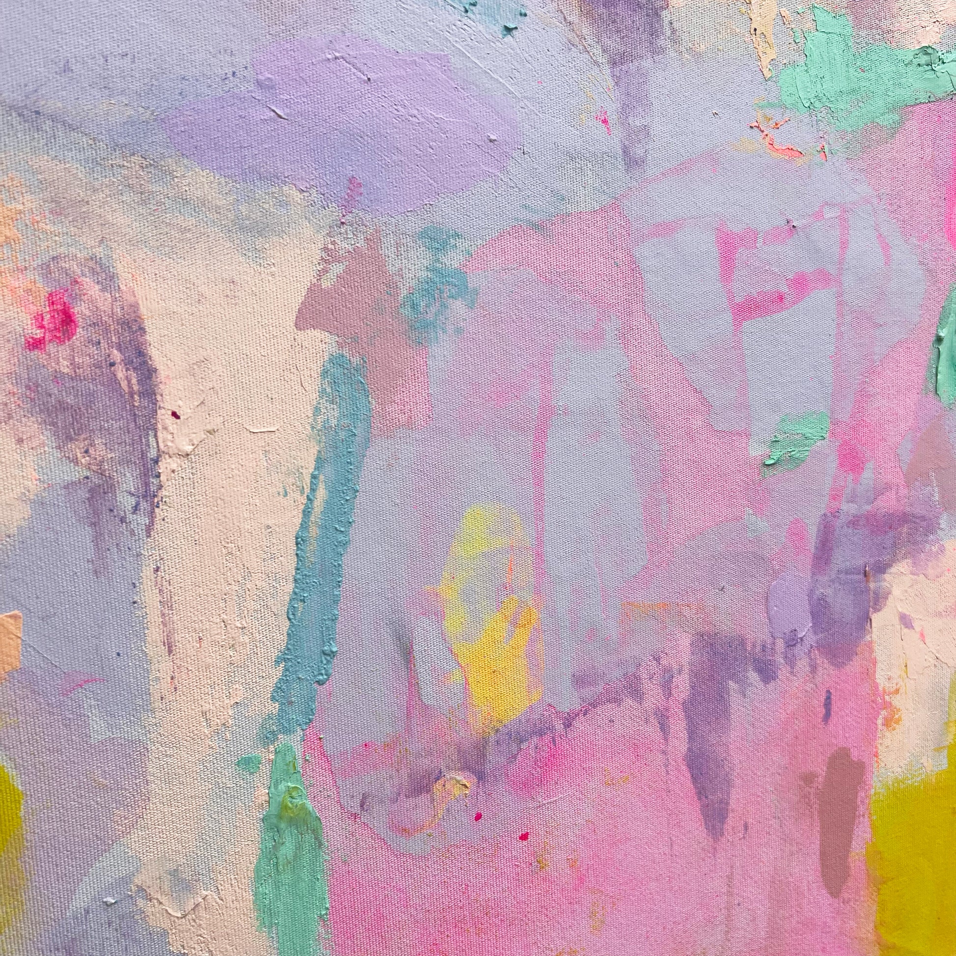 'Into The Pink ' 81.5cm x 81.5cm - Kathryn Sillince Artist