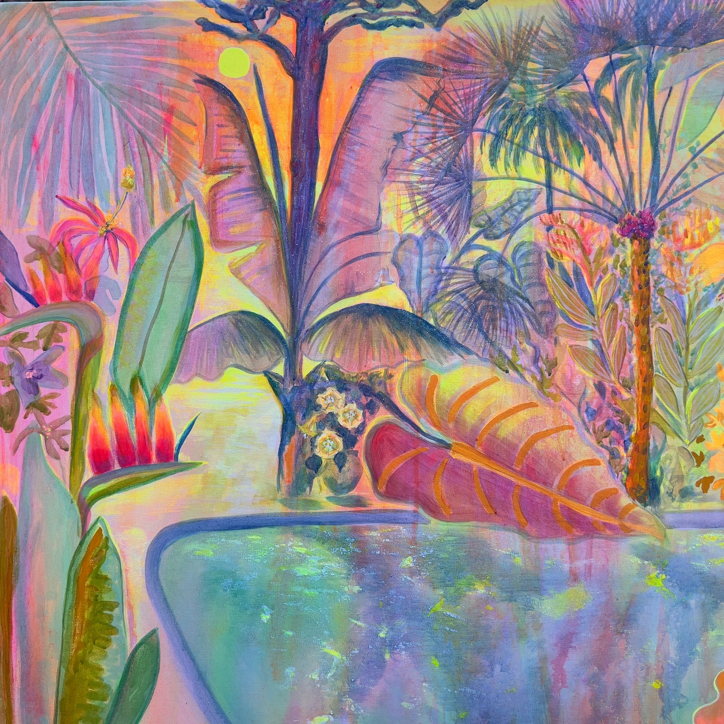 ‘Iridescent Skies = Languid Poolside’ - Kathryn Sillince Artist