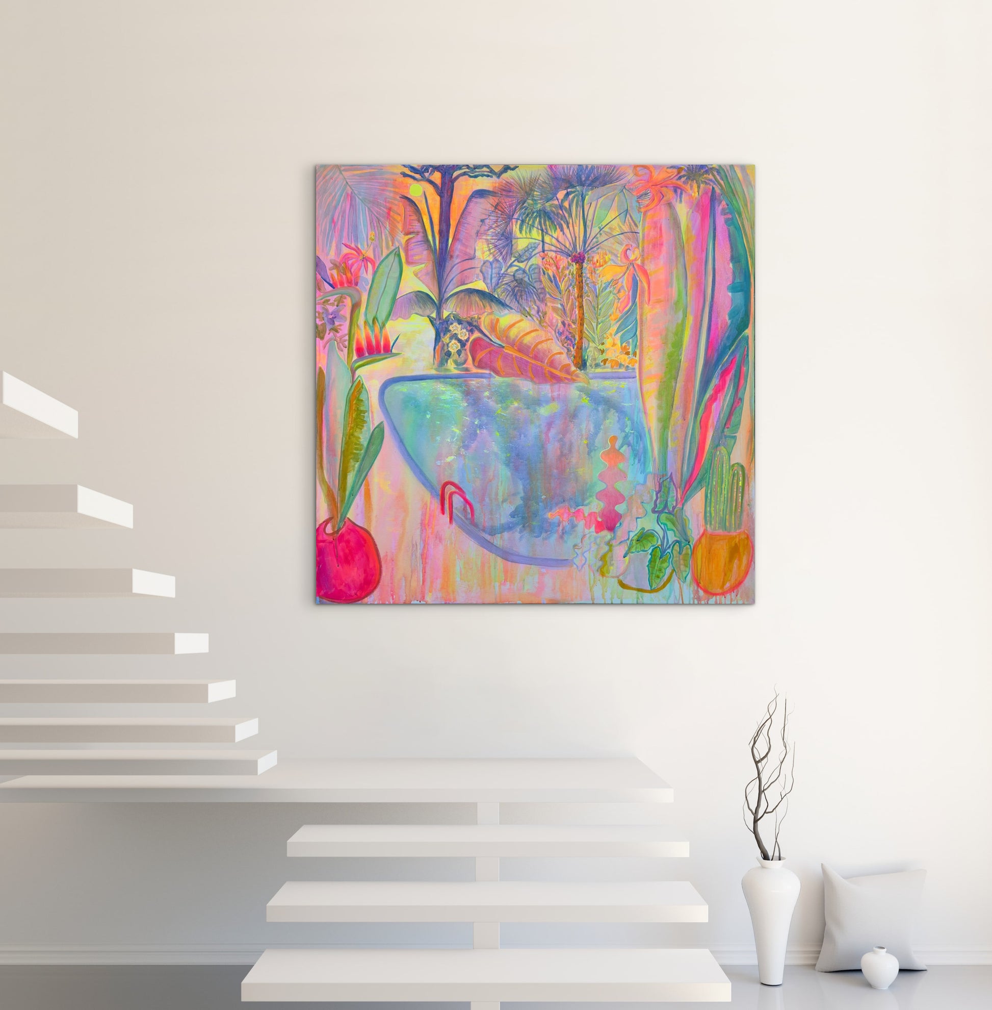 ‘Iridescent Skies = Languid Poolside’ - Kathryn Sillince Artist