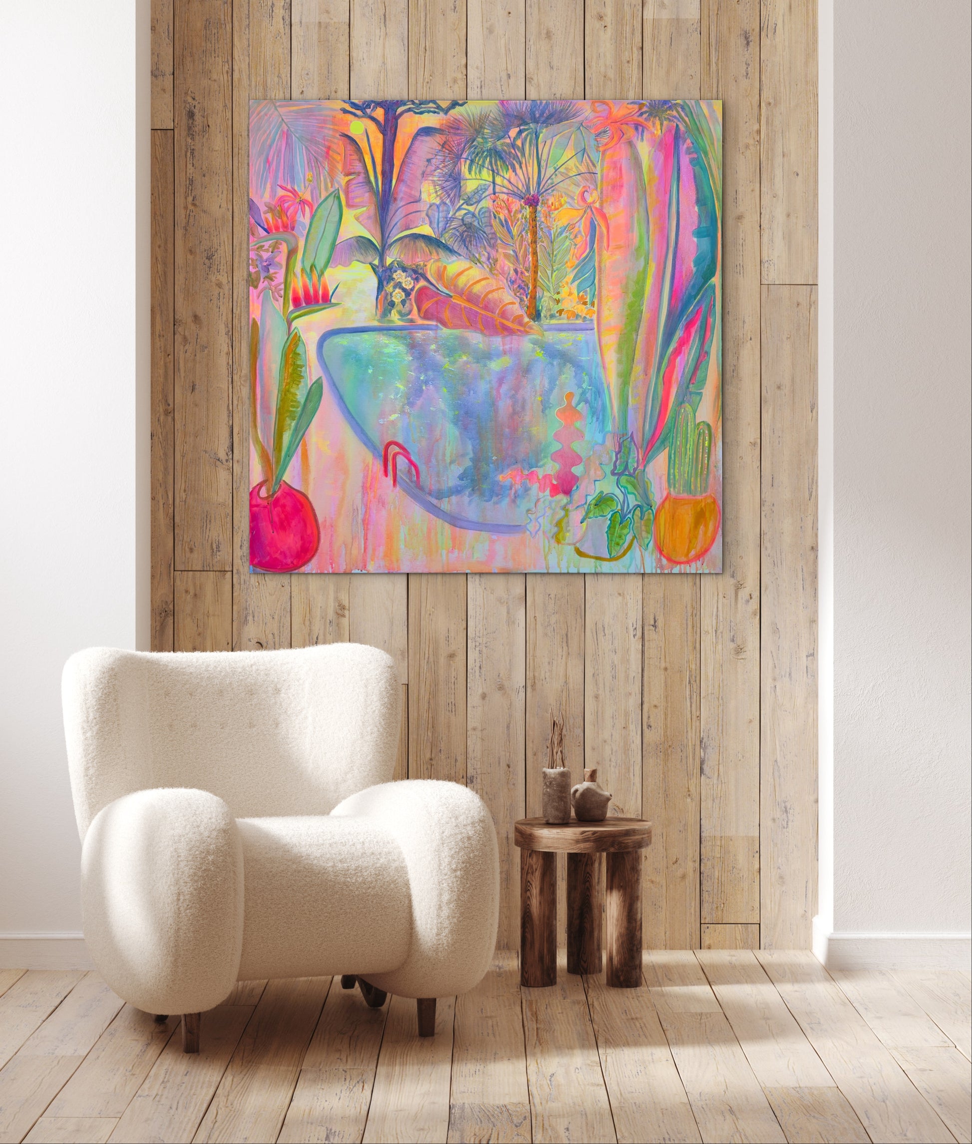 ‘Iridescent Skies = Languid Poolside’ - Kathryn Sillince Artist