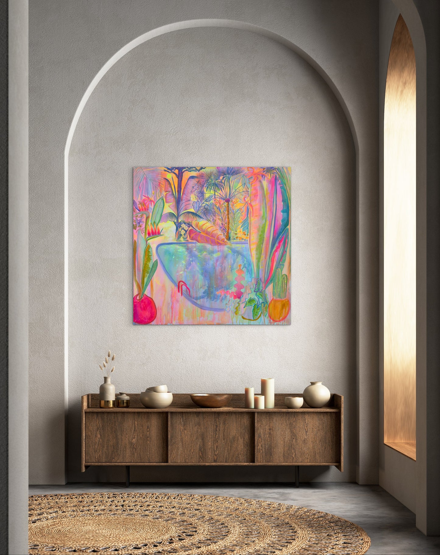 ‘Iridescent Skies = Languid Poolside’ - Kathryn Sillince Artist
