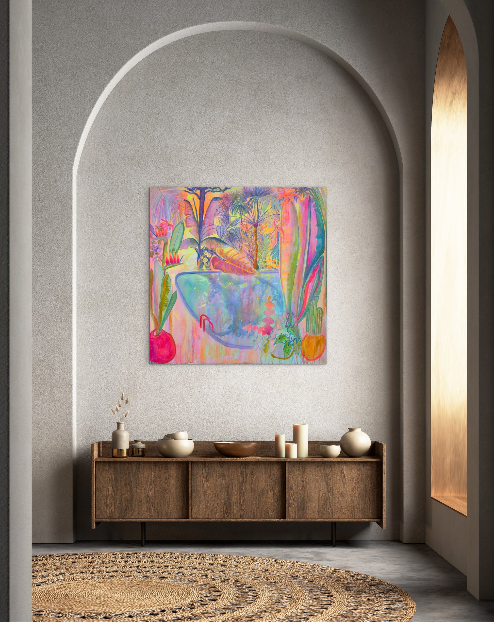 ‘Iridescent Skies = Languid Poolside’ - Kathryn Sillince Artist
