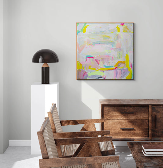 'Let's Stay Here'  76cm x 76cm - Kathryn Sillince Artist