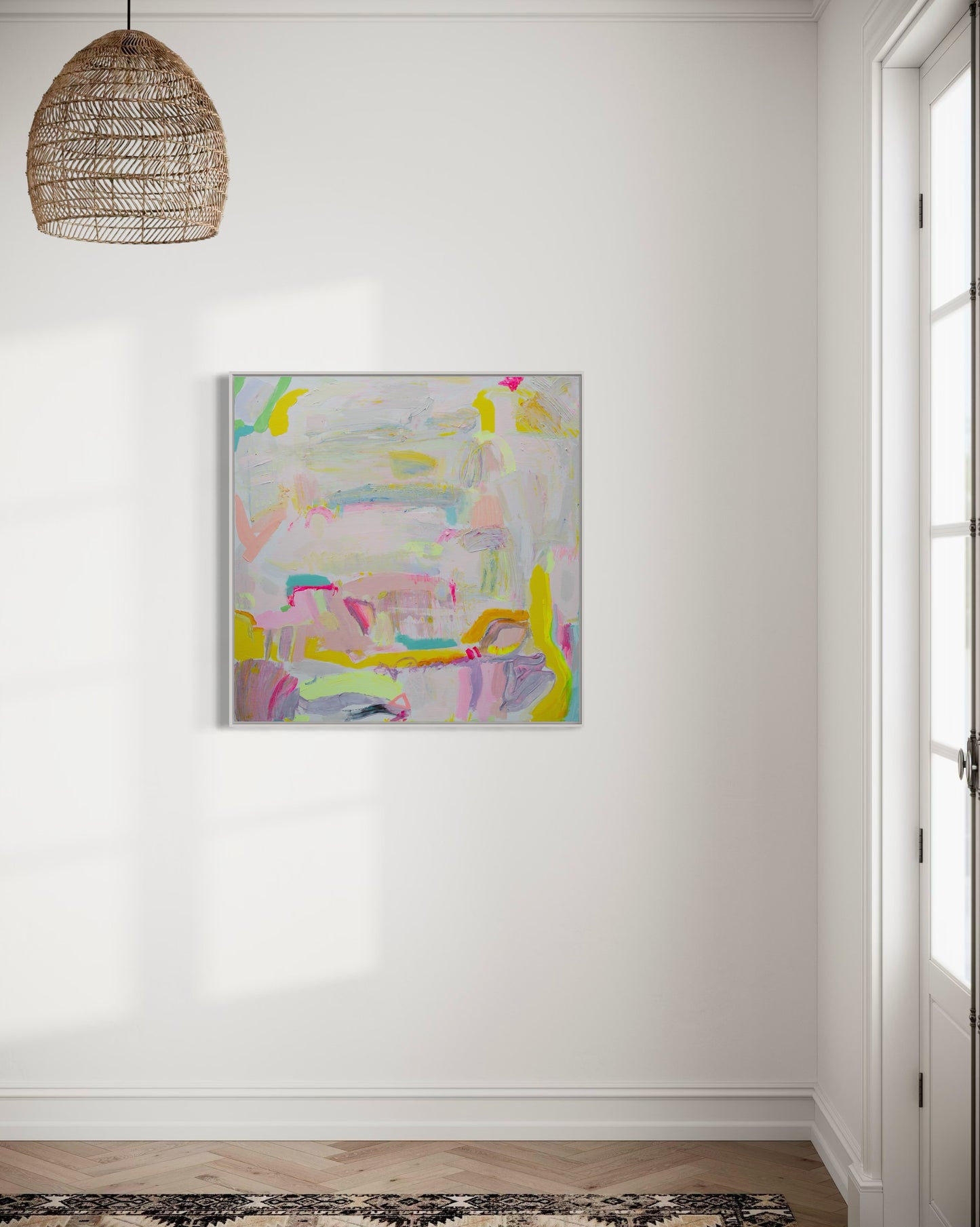 'Let's Stay Here'  76cm x 76cm - Kathryn Sillince Artist