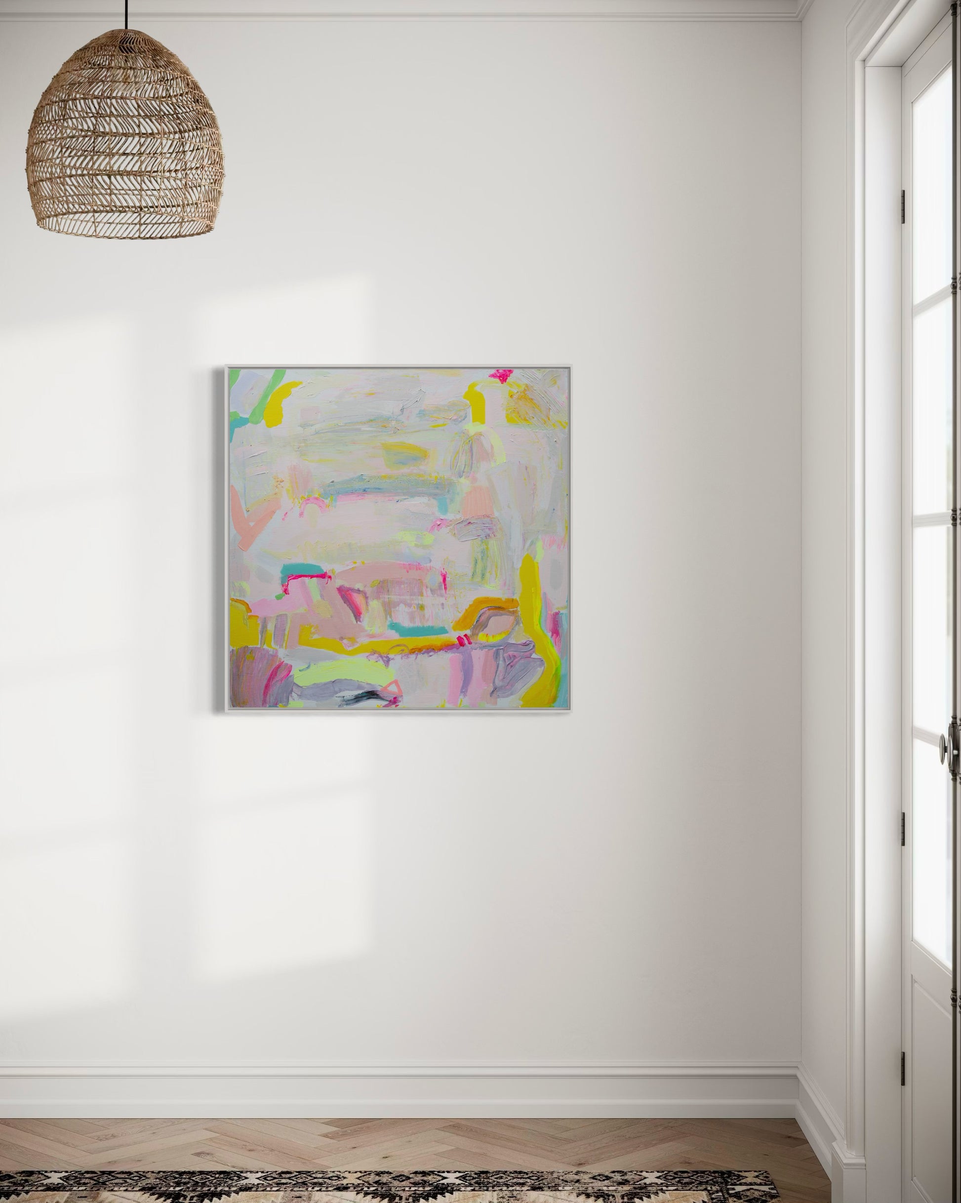 'Let's Stay Here'  76cm x 76cm - Kathryn Sillince Artist
