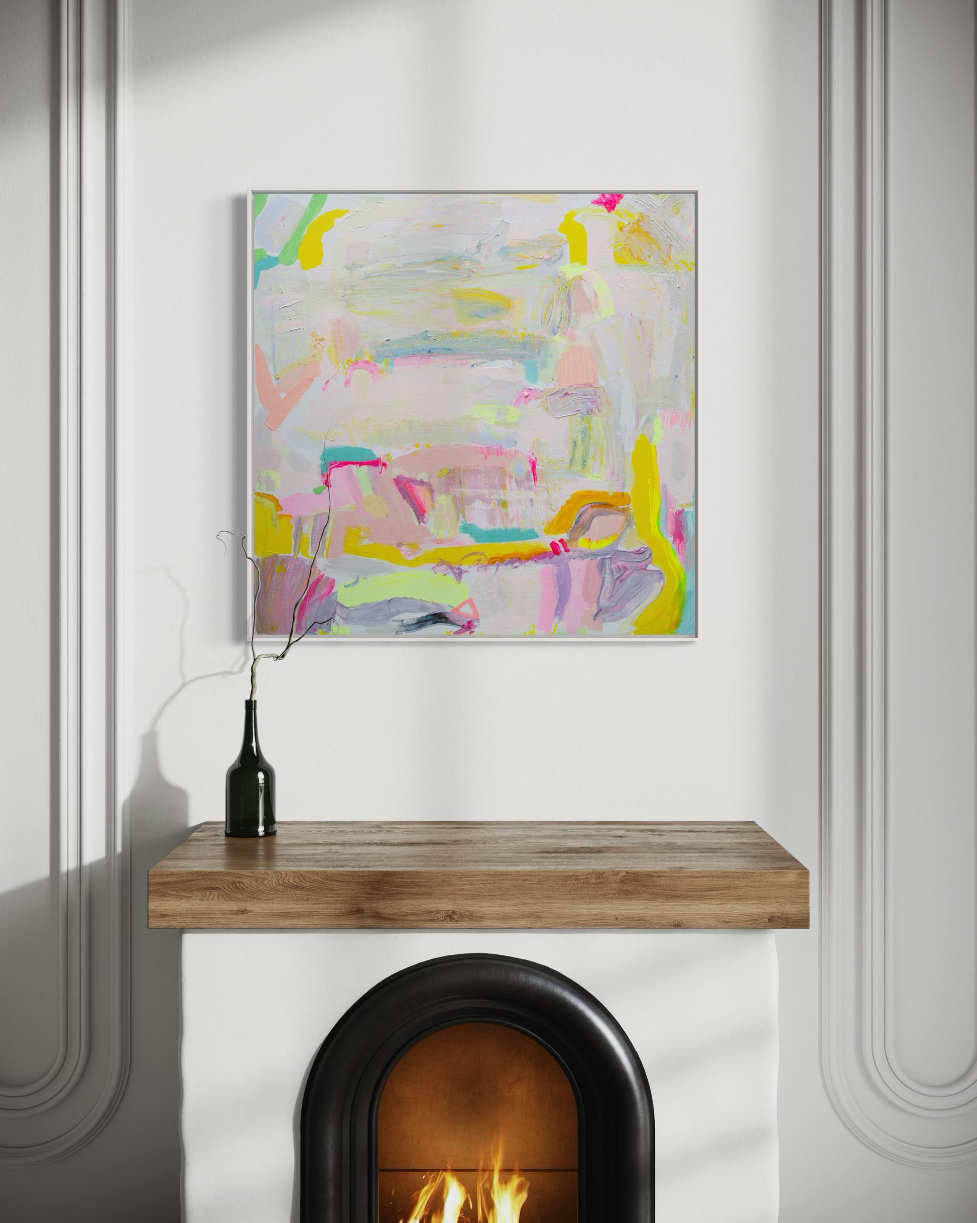 'Let's Stay Here'  76cm x 76cm - Kathryn Sillince Artist
