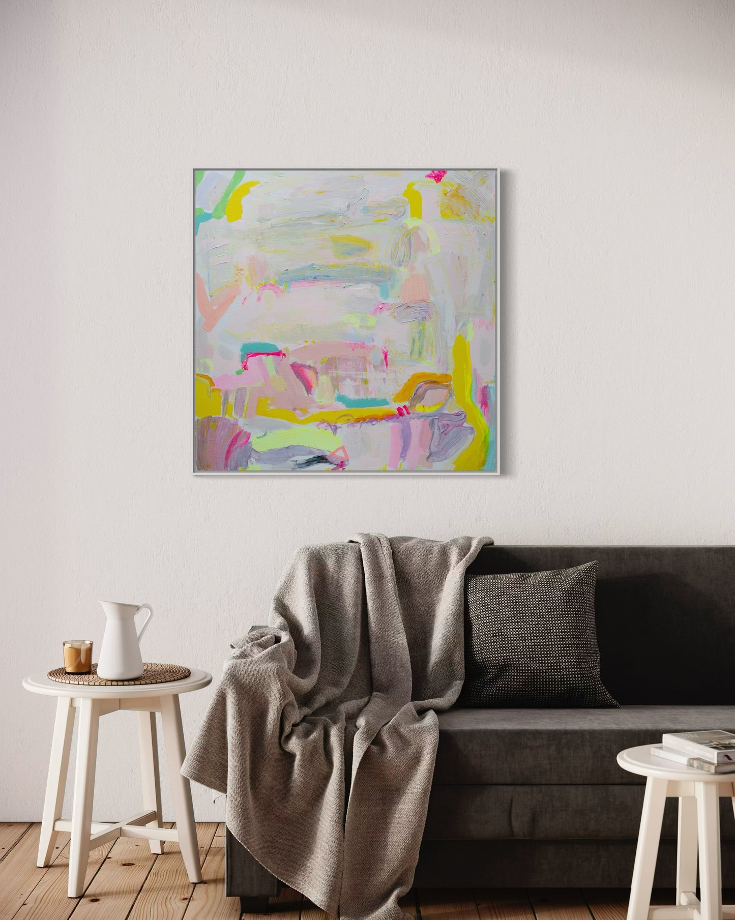 'Let's Stay Here'  76cm x 76cm - Kathryn Sillince Artist