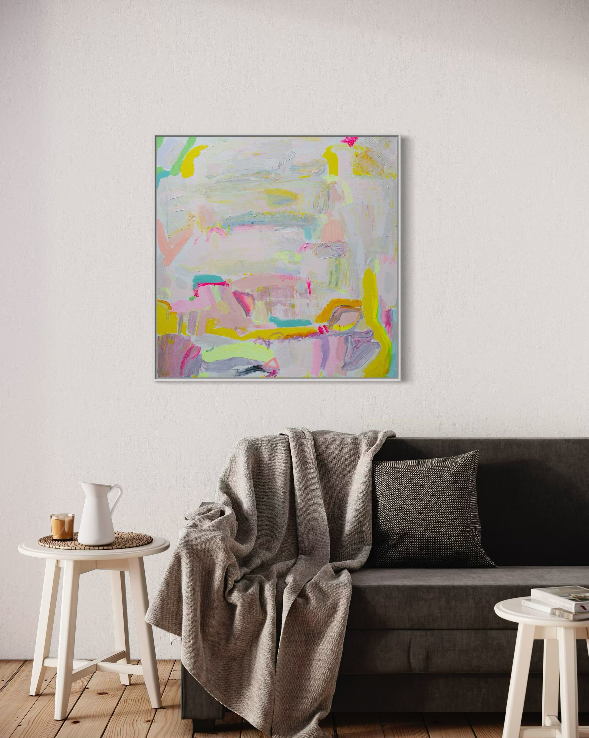 'Let's Stay Here'  76cm x 76cm - Kathryn Sillince Artist