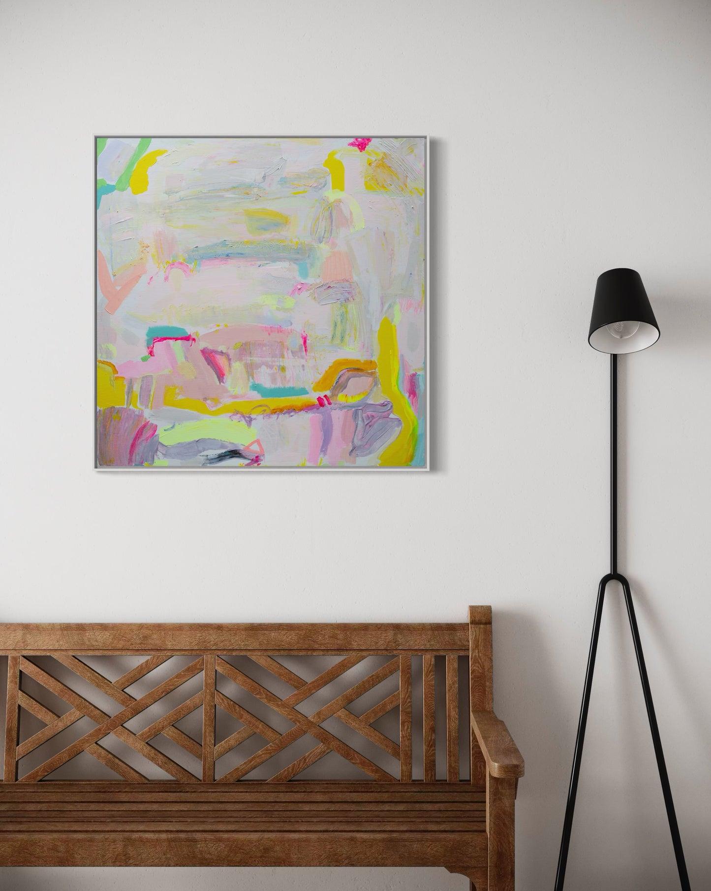 'Let's Stay Here'  76cm x 76cm - Kathryn Sillince Artist
