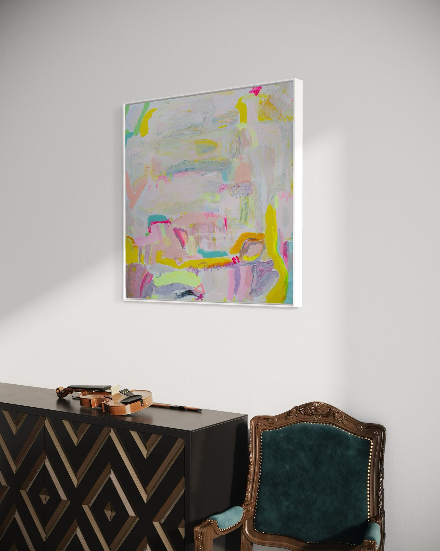 'Let's Stay Here'  76cm x 76cm - Kathryn Sillince Artist
