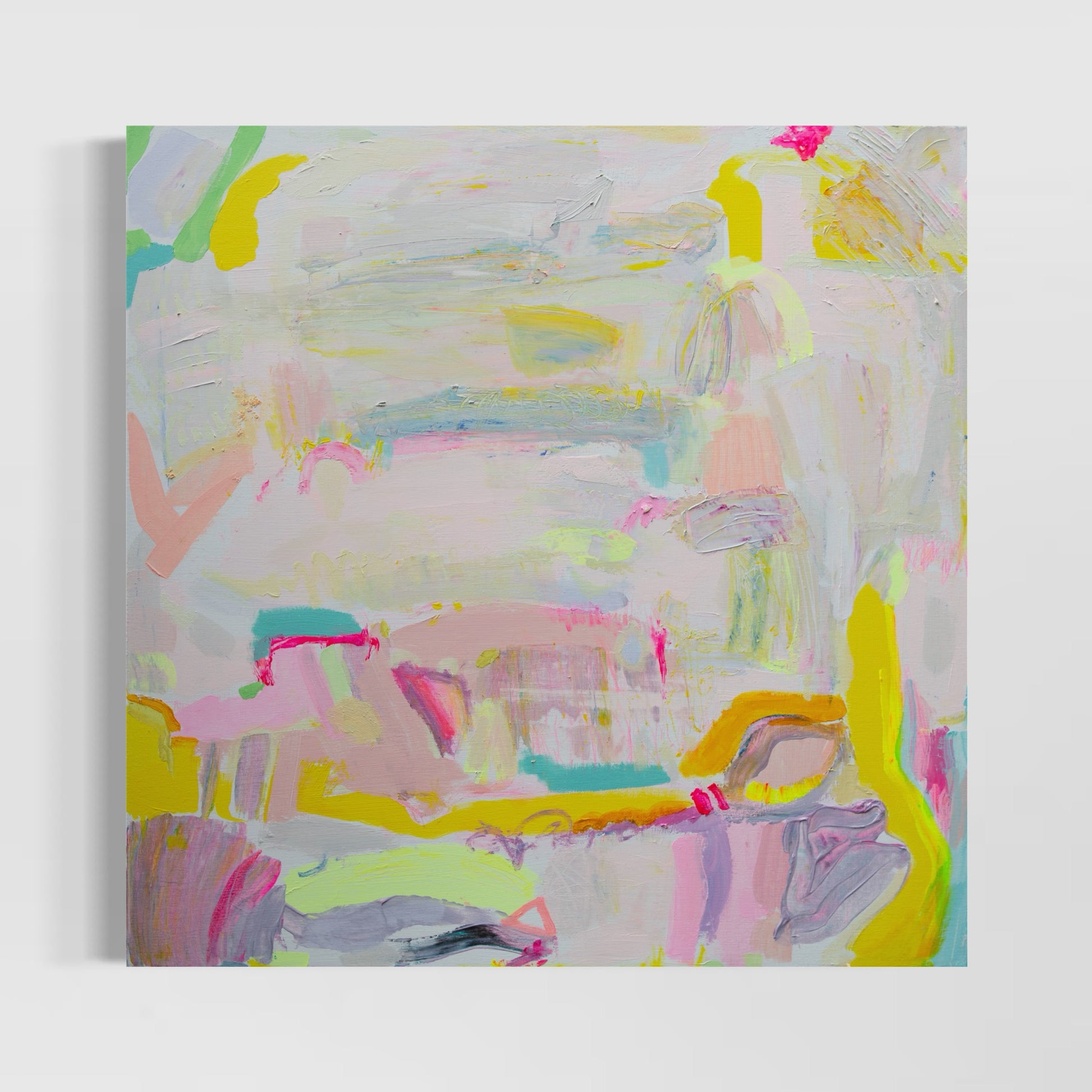 'Let's Stay Here'  76cm x 76cm - Kathryn Sillince Artist