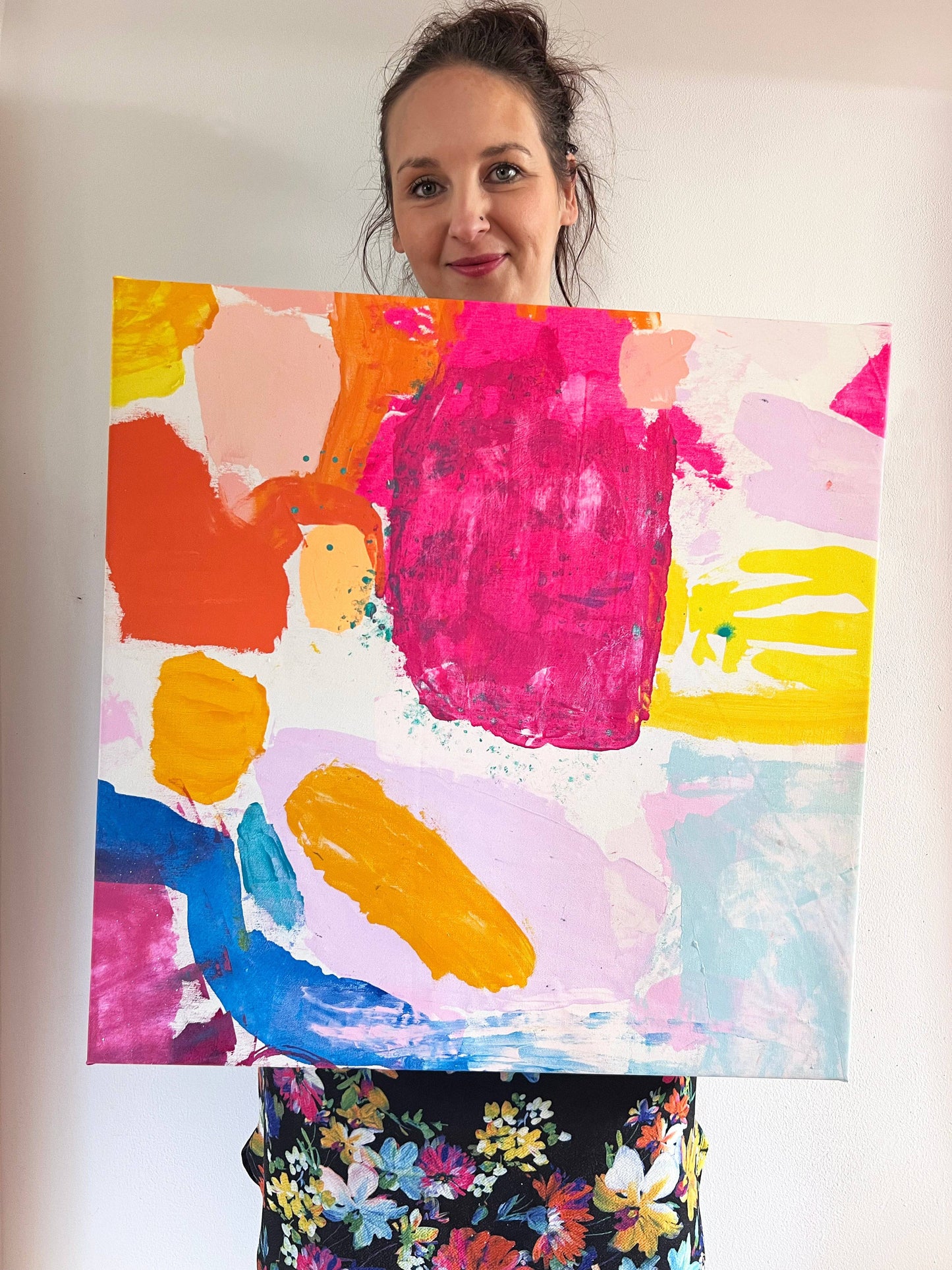 'Lets Get Saturated' 60cm x 60cm - Kathryn Sillince Artist