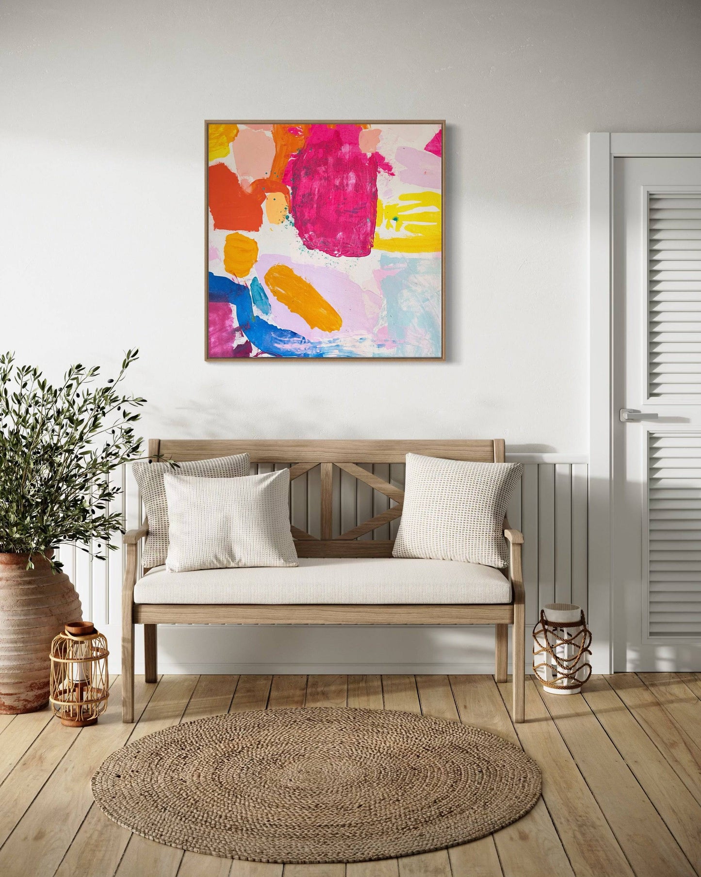 'Lets Get Saturated' 60cm x 60cm - Kathryn Sillince Artist