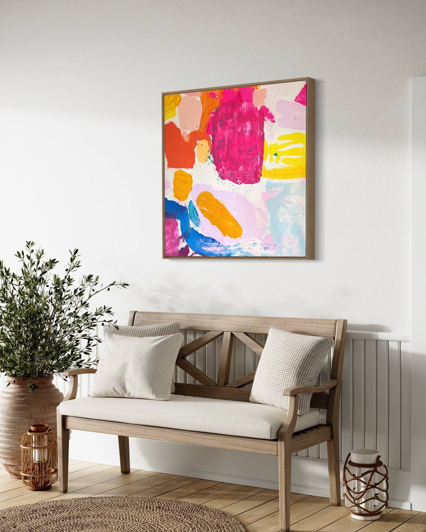 'Lets Get Saturated' 60cm x 60cm - Kathryn Sillince Artist
