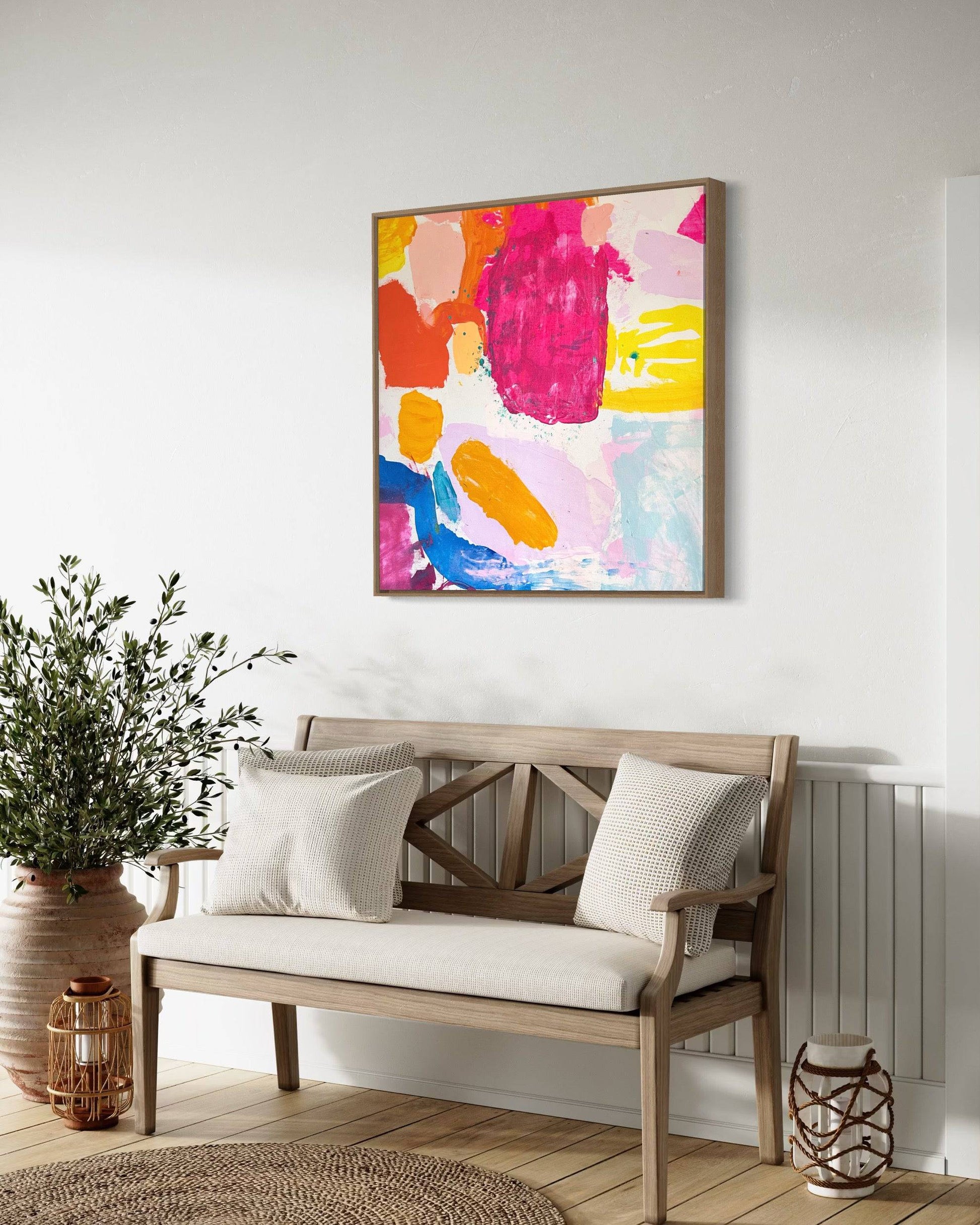 'Lets Get Saturated' 60cm x 60cm - Kathryn Sillince Artist