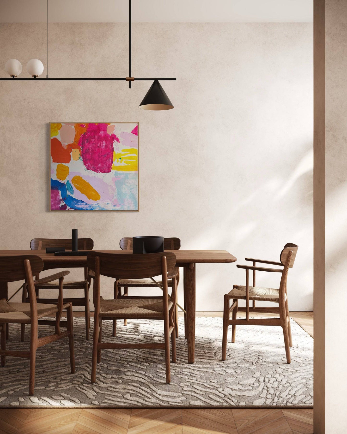 'Lets Get Saturated' 60cm x 60cm - Kathryn Sillince Artist