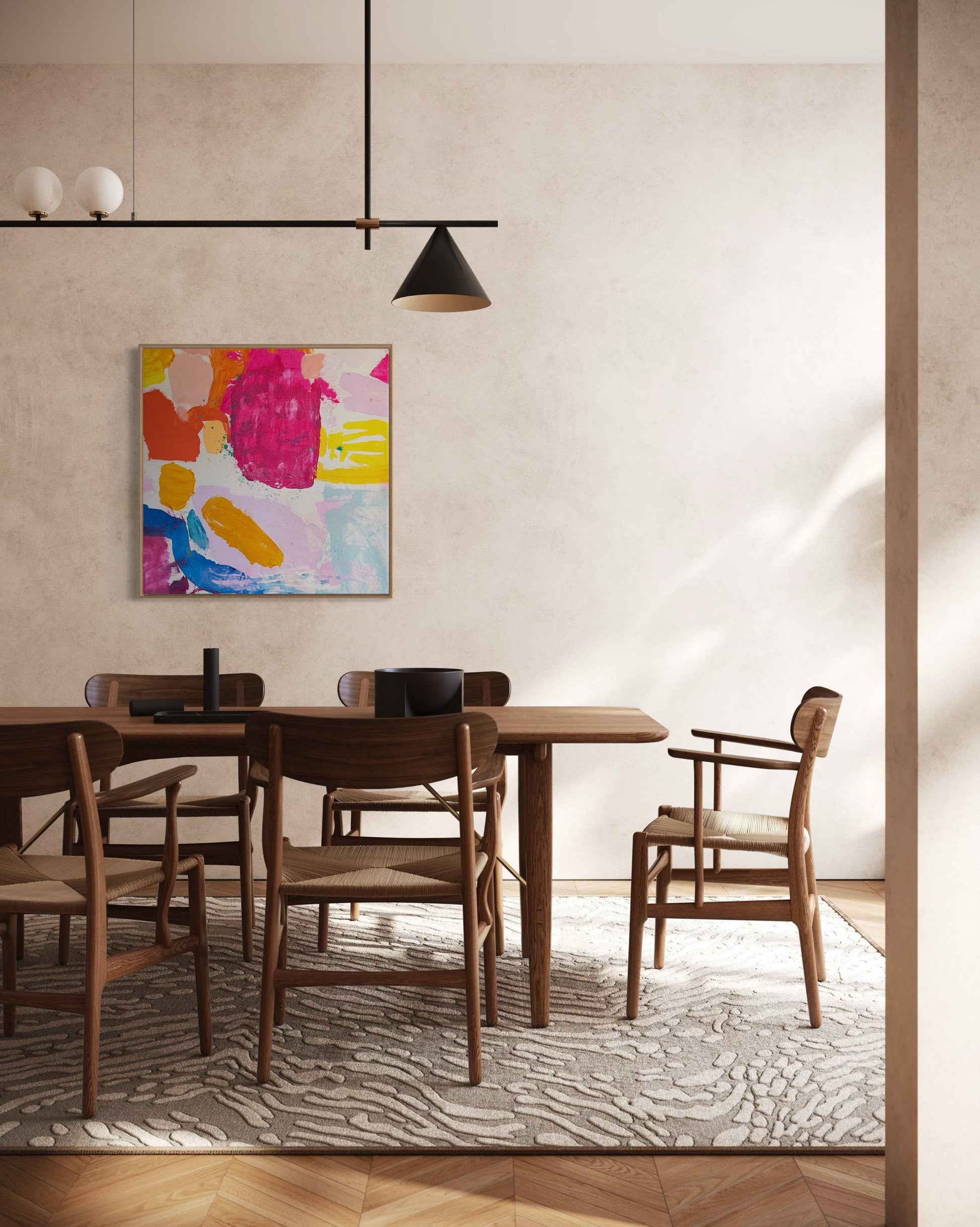 'Lets Get Saturated' 60cm x 60cm - Kathryn Sillince Artist