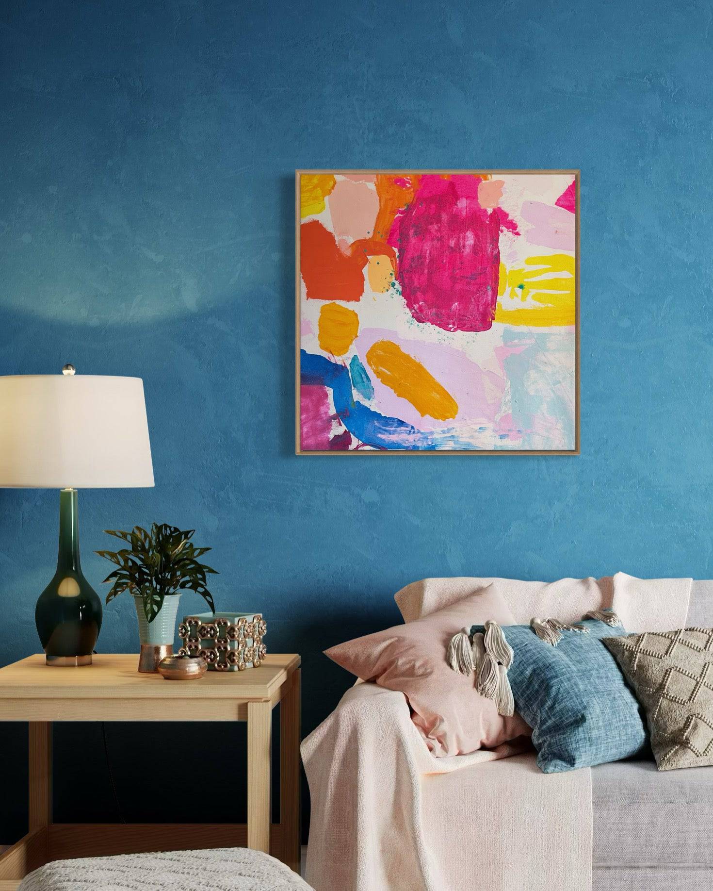 'Lets Get Saturated' 60cm x 60cm - Kathryn Sillince Artist