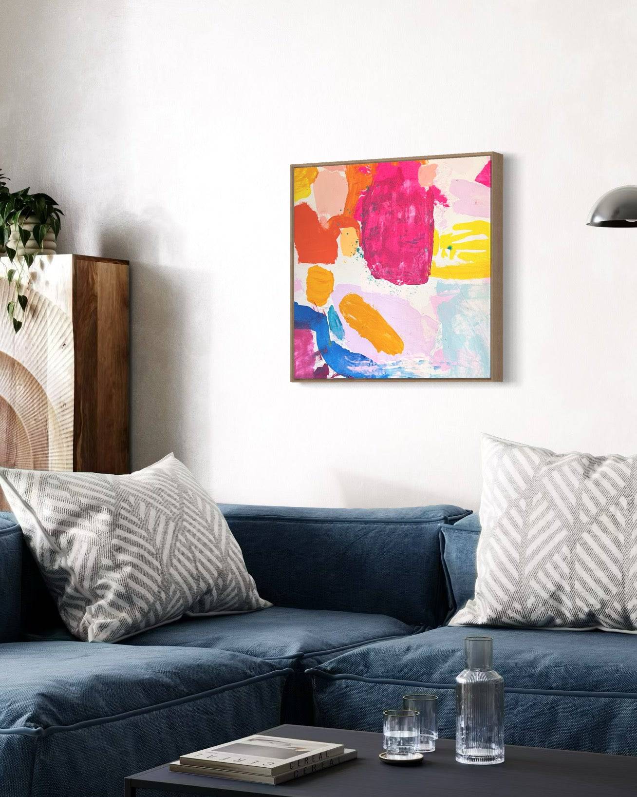 'Lets Get Saturated' 60cm x 60cm - Kathryn Sillince Artist