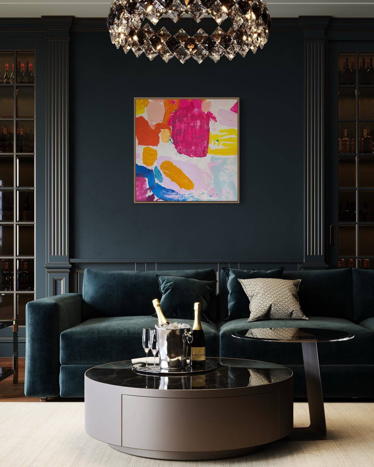 'Lets Get Saturated' 60cm x 60cm - Kathryn Sillince Artist