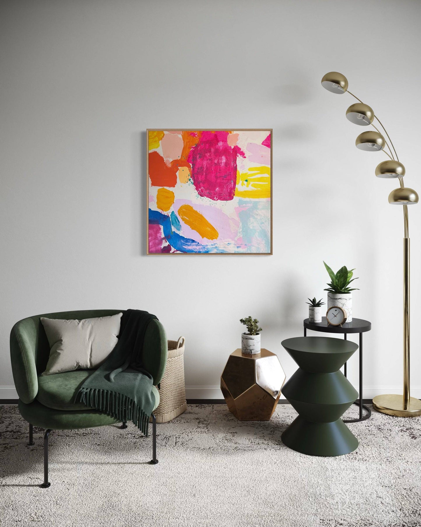 'Lets Get Saturated' 60cm x 60cm - Kathryn Sillince Artist