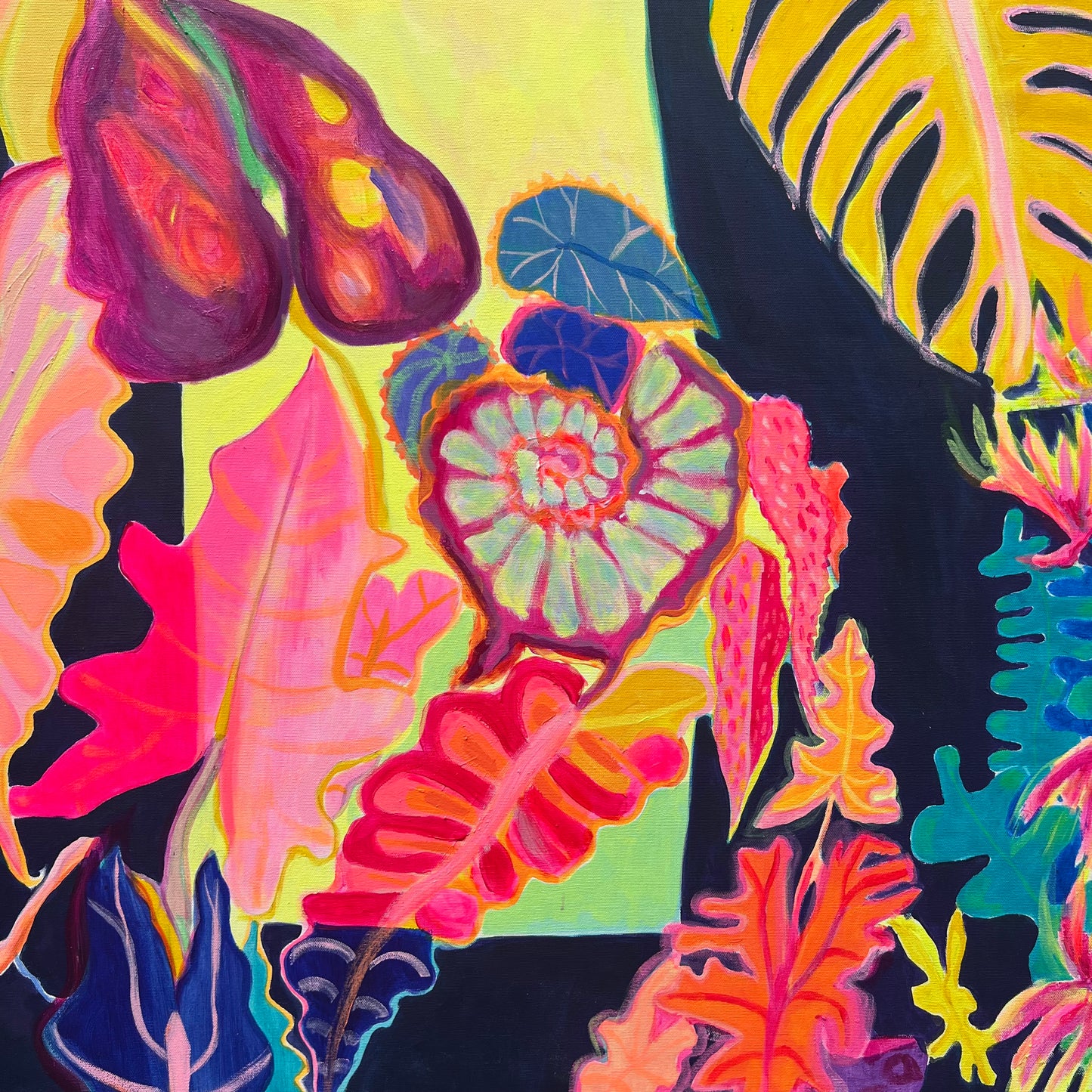 ‘Light Finds A Way’ 82cm x 82cm - Kathryn Sillince Artist