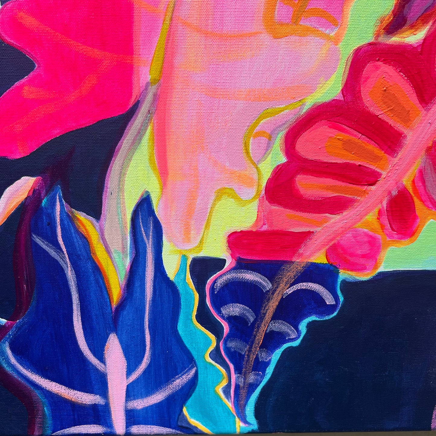 ‘Light Finds A Way’ 82cm x 82cm - Kathryn Sillince Artist