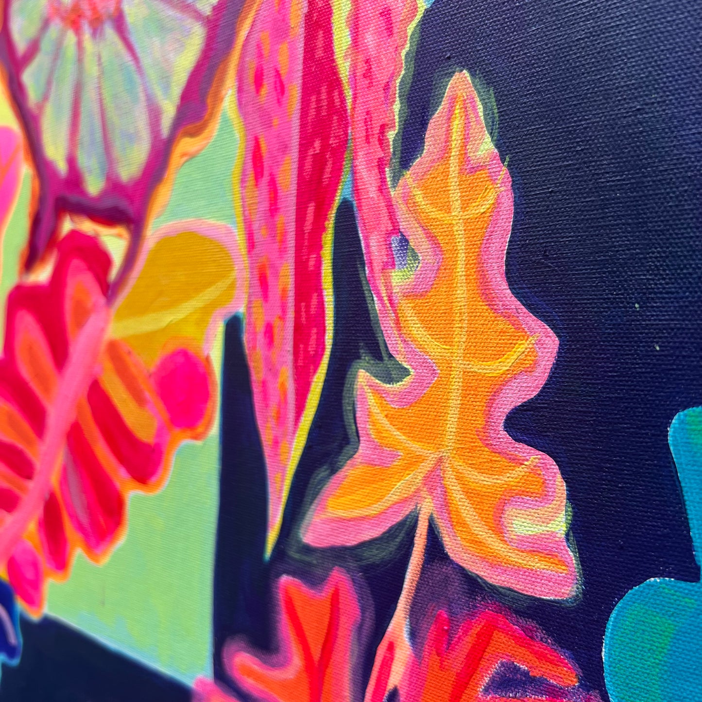 ‘Light Finds A Way’ 82cm x 82cm - Kathryn Sillince Artist