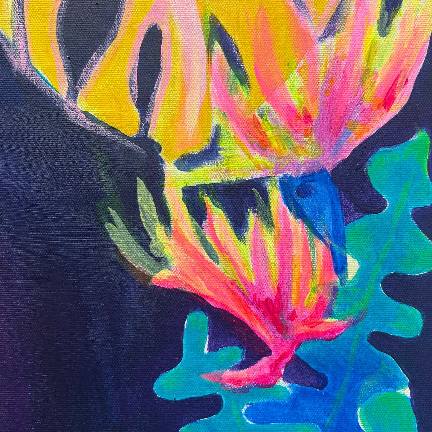‘Light Finds A Way’ 82cm x 82cm - Kathryn Sillince Artist