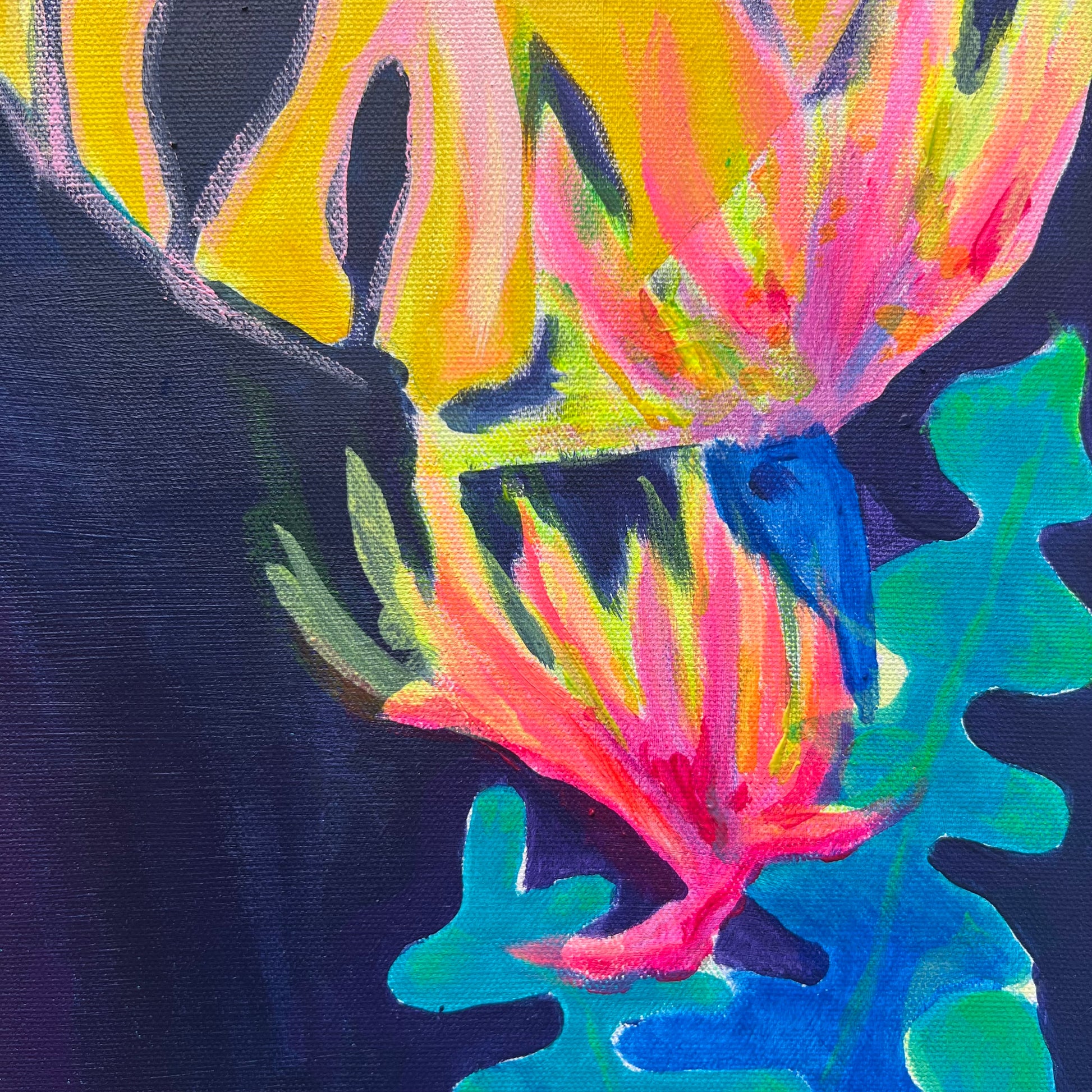 ‘Light Finds A Way’ 82cm x 82cm - Kathryn Sillince Artist